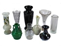 Variety of Vintage Glass Vases