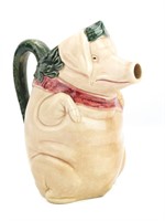 Orchies French Majolica Pig Farm Pitcher