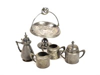 Silver Plated Serving Items 5 Pieces