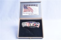 JFK Pocket Knife in Box Ask Not What Your Country
