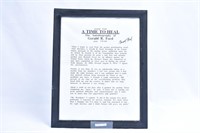 Time to Heal Biography Excerpt Signed Gerald Ford