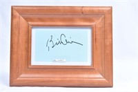 Bill Clinton Autograph Framed