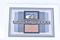 ***Yankee Stadium Game Used Dirt Plaque 4x6 COA