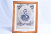 ***Word Written by Abraham Lincoln in Frame COA