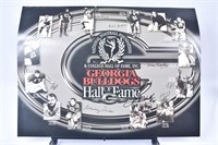 Georgia Bulldogs Hall of Fame Poster Autographed