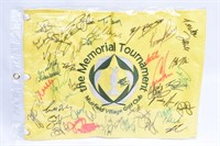Golf Flag The Memorial Tournament Autographed