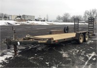 2001 Premier 18' Equipment Trailer with Ramps