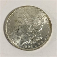 1886 Morgan Silver Dollar, Brilliant, Uncirculated