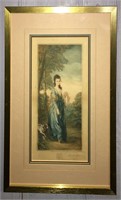 Pencil Signed Hand Colored Print