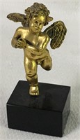 Miniature Bronze  Angel Figurine