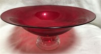 Art Glass Footed Bowl