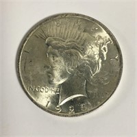 1923 Silver Peace Dollar, Brilliant, Uncirculated