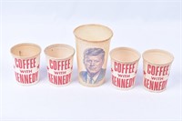 Set of 5 Kennedy Coffee Cups