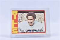 O.J. Simpson Buffalo Bills Card 1972