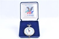 Kennedy Commemorative Pocket Watch in Box  Arnex