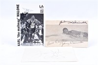 Karl The Mailman Malone Autographed Card