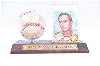Luis Aparicio Hall of Fame Signed Baseball