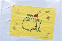 2006 Masters Golf Flag Autographed