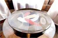Contemporary Decorative Large Glass Bowl