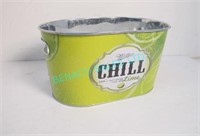 LOT,7 PCS, "MILLER CHILL LIME" METAL BEER BUCKETS