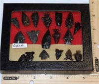 case with 18 California Native American projectile