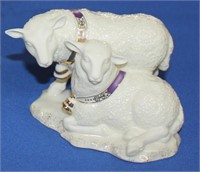 Lenox First Blessing Nativity - pair of sheep,