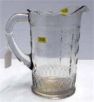 glass pitcher, 8.5", "Henderson's Wild Cherry