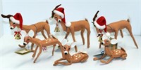 (6) Annalee figures: (3) Reindeer #6434; (3) Fawns