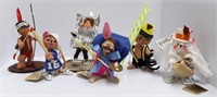 (6) Annalee figures: Fireman Mouse #2023,