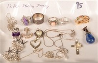 12 pcs. of Sterling Jewelry