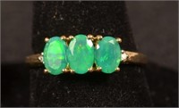 10k Emerald Ring