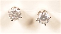 14k Diamond Stud Earrings 4/5 CTW w/ Appraisal