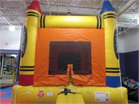 Crayon Inflatable Bounce: Large, No Blowers