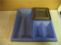 Blue & Black Snack Tray