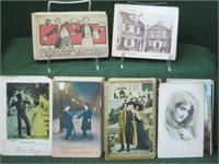 Large Tray Lot of Antique Postcards