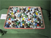 Box of Vintage Glass Marbles