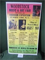 Woodstock Music & Art Fair Flyer (August 1969)