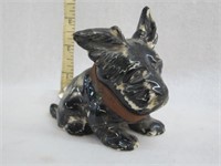 Hand Painted Vintage Terrier Dog (4" tall)