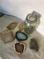 Assorted polished/sliced geodes