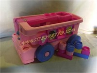 Fisher Price Little People school bus wagon set