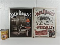 2 affiches métalliques "Jack Daniel's"