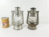 2 lanternes à l'huile , Meva, vintages