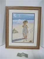 Little Girl On Beach Picture