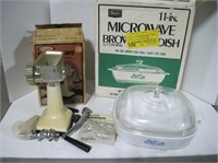 Rival Grind O Mat and Microwave Browning Dish