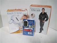 Solar Pants, Touch 'N Tone Massager, Bicycle Comp