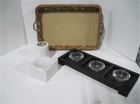 Home Decor Marble ashtray and candle holder & More