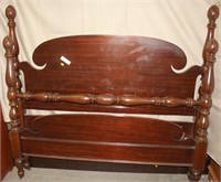 Mahogany pineapple poster double bed
