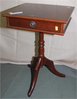 Mahogany 1 drawer stand, reproduction