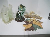 Home Decor Fishing, Autumn and Marble Book Ends