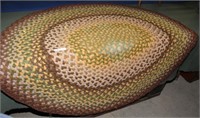 3 braided rugs: 65" long, 30" long & heart shaped